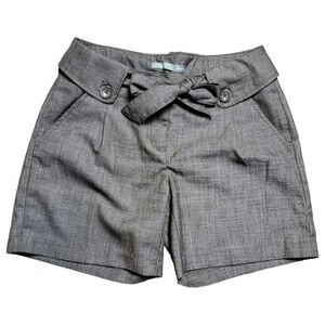 Smart Set Women's Gray Tie Belted Shorts Size 0 Regular Fit
